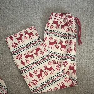 Hanna Andersson Dear Deer Adult Flannel Pajama set